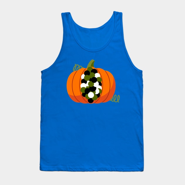 Polka Dot Pumpkin Tank Top by houdasagna